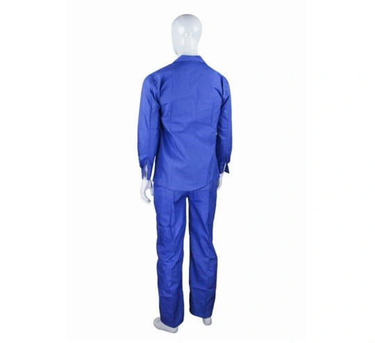 Soft Cotton Safety Coverall Blue Wear Rough Workwear in Guangzhou