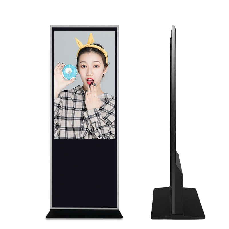 شاشة عرض Poster Kiosk إعلانات Totem LCD عالية السطوع