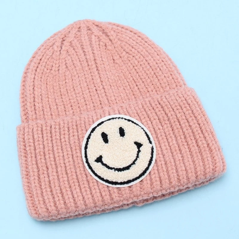 Comercio al por mayor de Invierno de blancos personalizado gorras Beanies tejida tejidos de punto a los niños bebé Beanie Hat