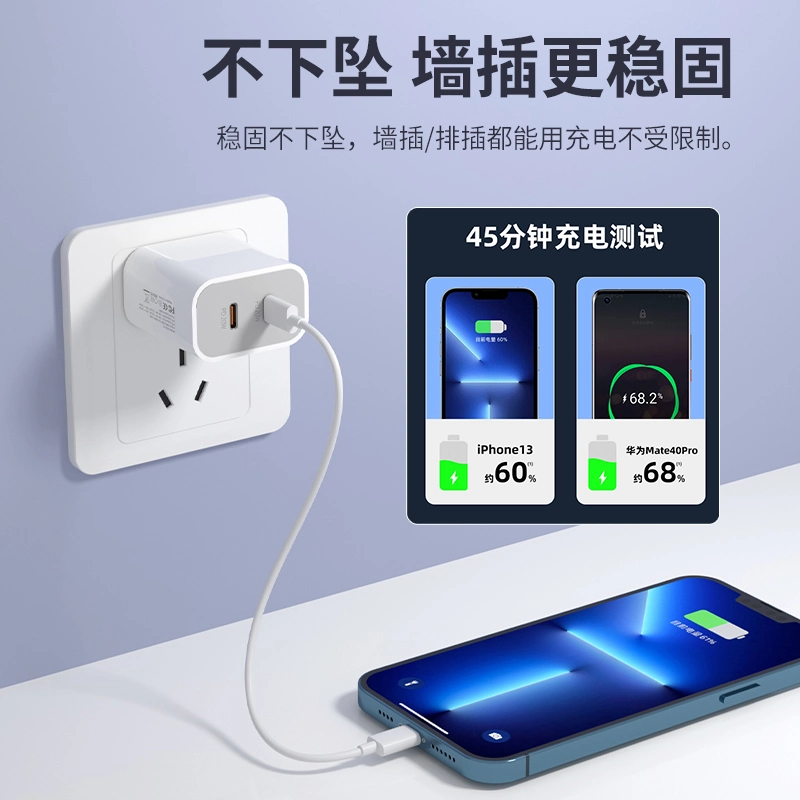 Australia/Au Plug Certified 40W Wall Charger 2 USB-C Power Adapter