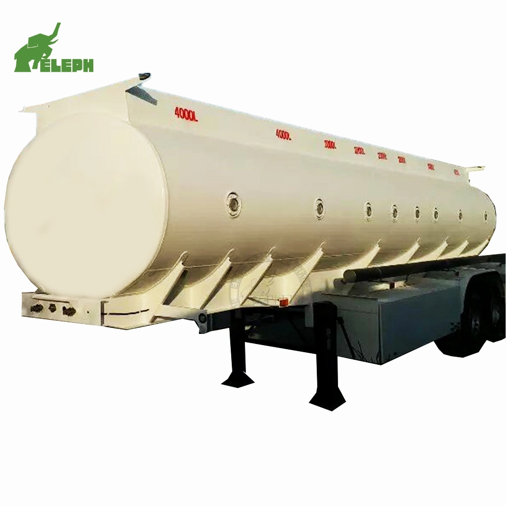 Tanker Trailer 2 Axle 35000liters 40000 Liters Diesel Gasoline Storage Tank Trailer Fuel Tanker Trailer