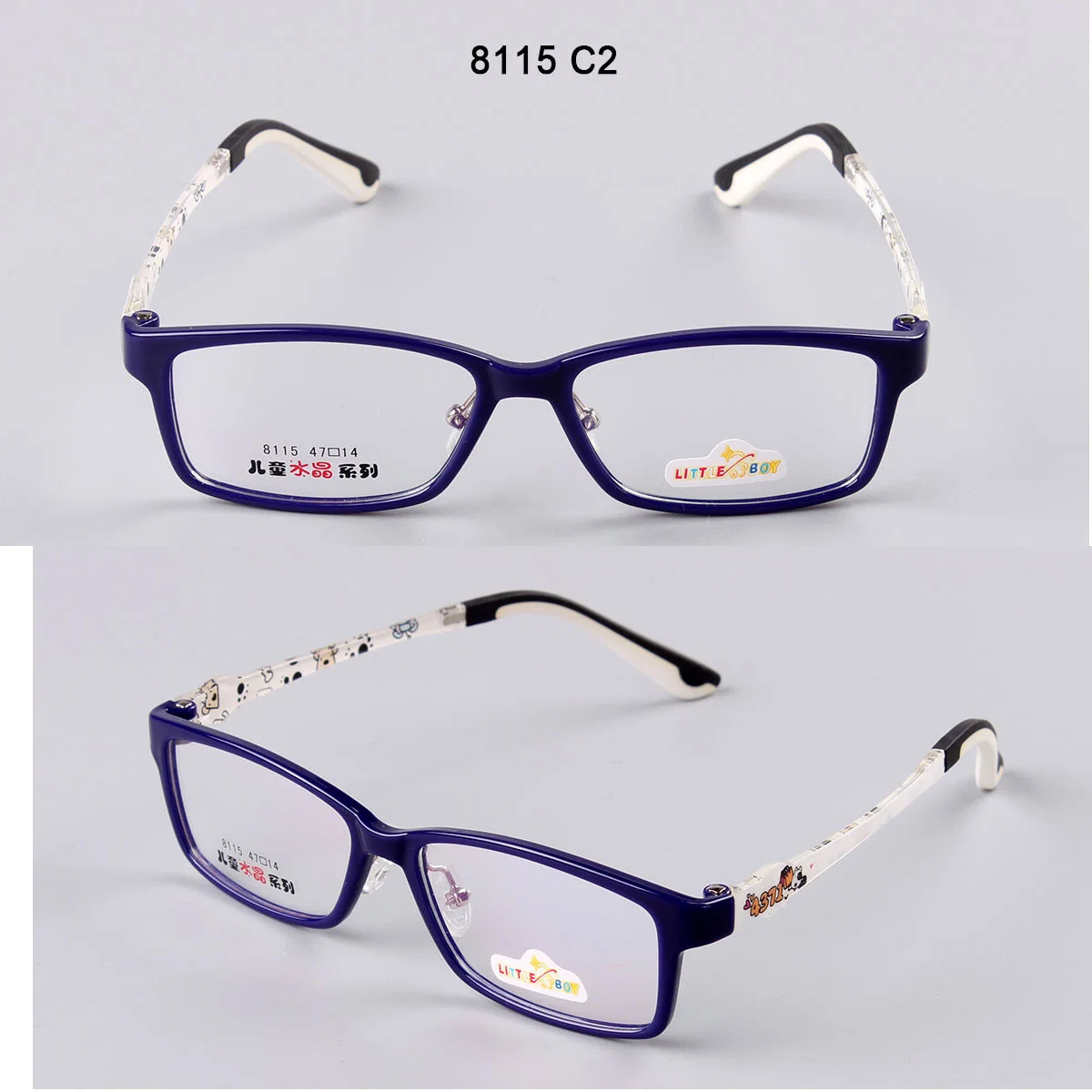 Beautiful Match-Color Eyewear Fancy Circle Shape Tr90 Optical Kids Glasses