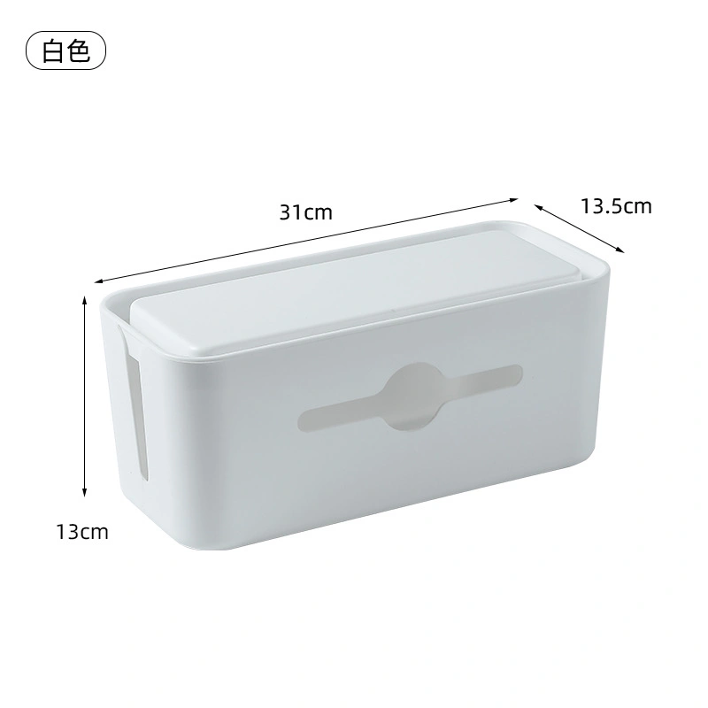 Cable Management Box Power Plug Table Top Storage and Grooming Box Data Cable