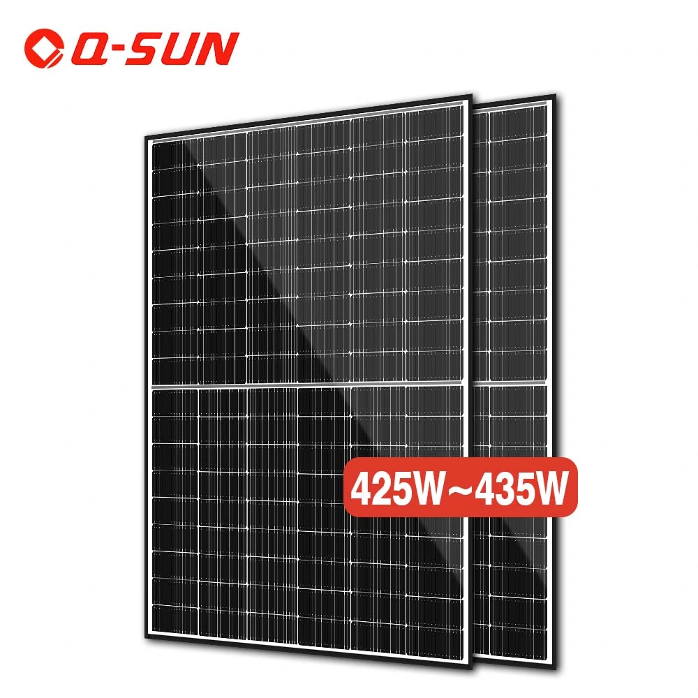 Poly PV Black Frame AC Bificial Home Power Half Cell Topcon Cell Higher Wp Sunpower Double Glass Module