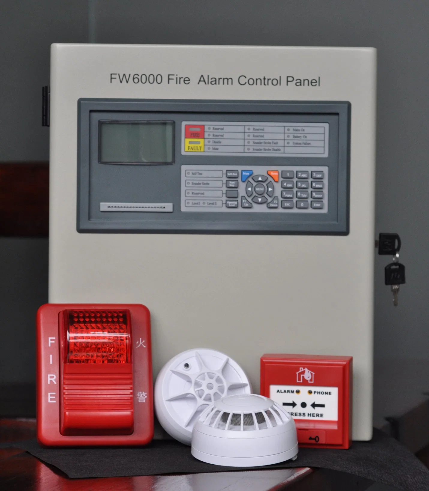 El equipo de seguridad varios efectos combinados del Panel de Control de Alarma de Incendio Direccionables