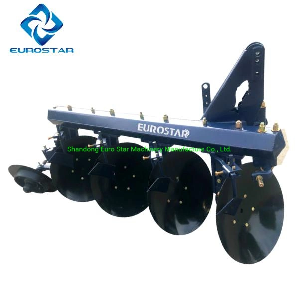 Working Width 900mm 1ly-3 Hanging Disc Plough for 60HP Tractor Hydraulic Flip Plow Drive One Way Round Tube Agricultural Machinery Heavy Duty Paddy Filed Farm