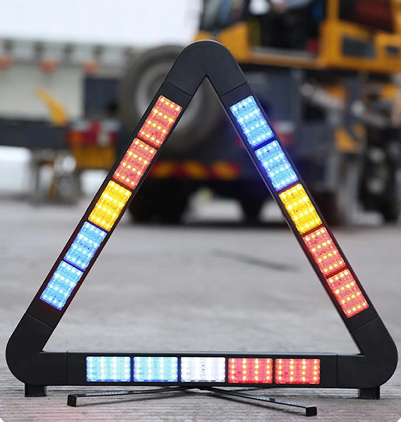 Road Safety Emergency Tool Kit Warning Sign Safety Reflecting Warning Triangle Reflective Foldable LED Car Warning Light Road Flares