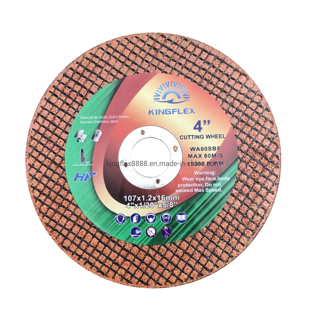 Super Thin Cutting Wheel, 4X1, Double Nets Yellow, for General Metal and Steel Cutting