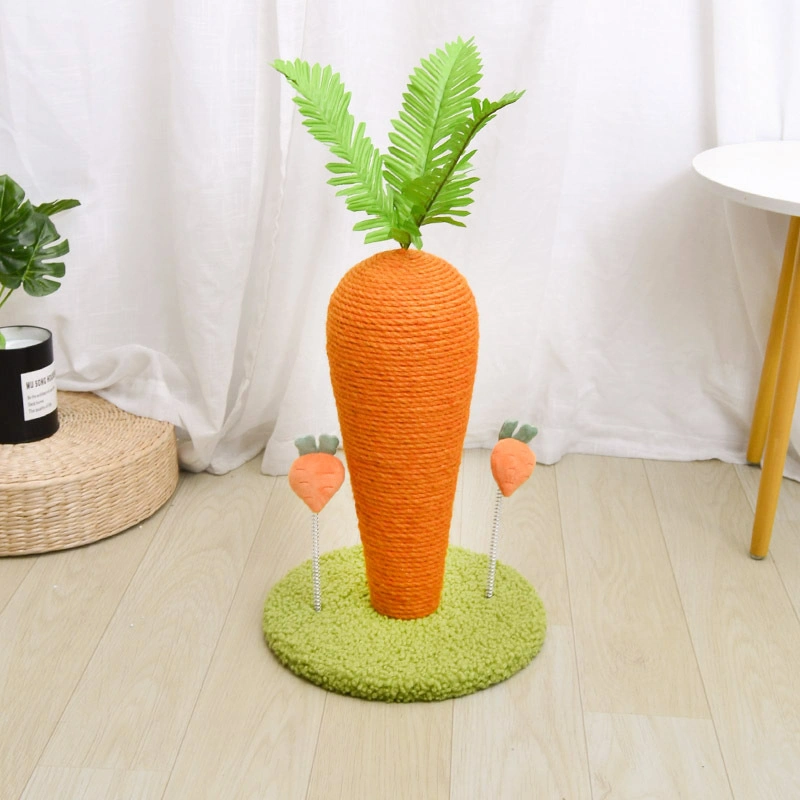 New Sisal Cat Climbing Frame Grasping Column Toy Grinding Claw Scratching Carrot Cat Grasping Board Pet Products