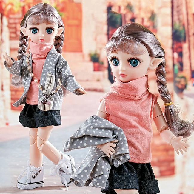 High quality/High cost performance  31cm Movable Jointed Fashion Doll Modeling Dress Set Toys