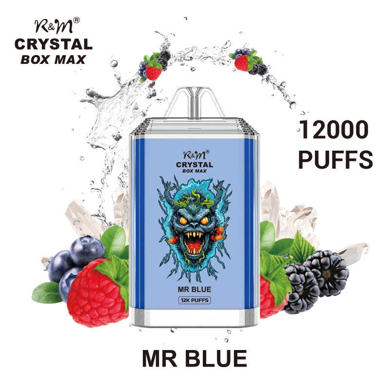 Wholesale/Supplier Germany Randm Crystal Box Max 12000 12K Puffs Plus Disposable/Chargeable Vape Pen Bar Flex Alibaba Puff Distributor