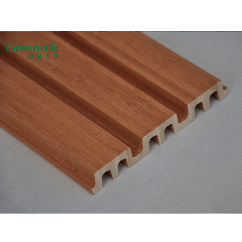 Indoor and Outdoor Grating Wall Panel New Design Solid Bamboo Wallboard Solid Vertical Wall Panel Bamboo Ceiling