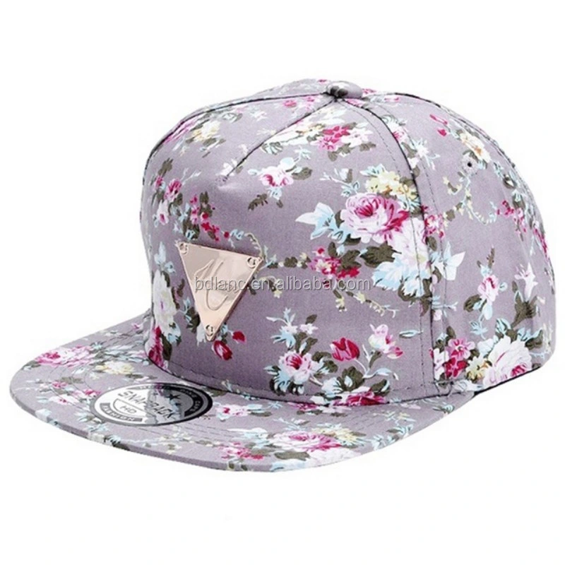 El béisbol Caphip-Hop Flor Floral ajustable plana Snapback Caps gorras