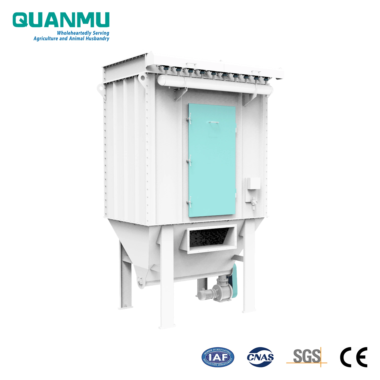 Square High Pressure Jet Round Bag Industrial Air Dust Remover for Animal Feed Production Line Centralized Dedusting Machine