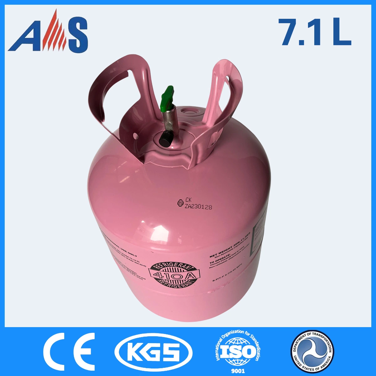 CE DOT Gas R410 a precio directo de fábrica de Ansheng Proveedor confiable de la compañía