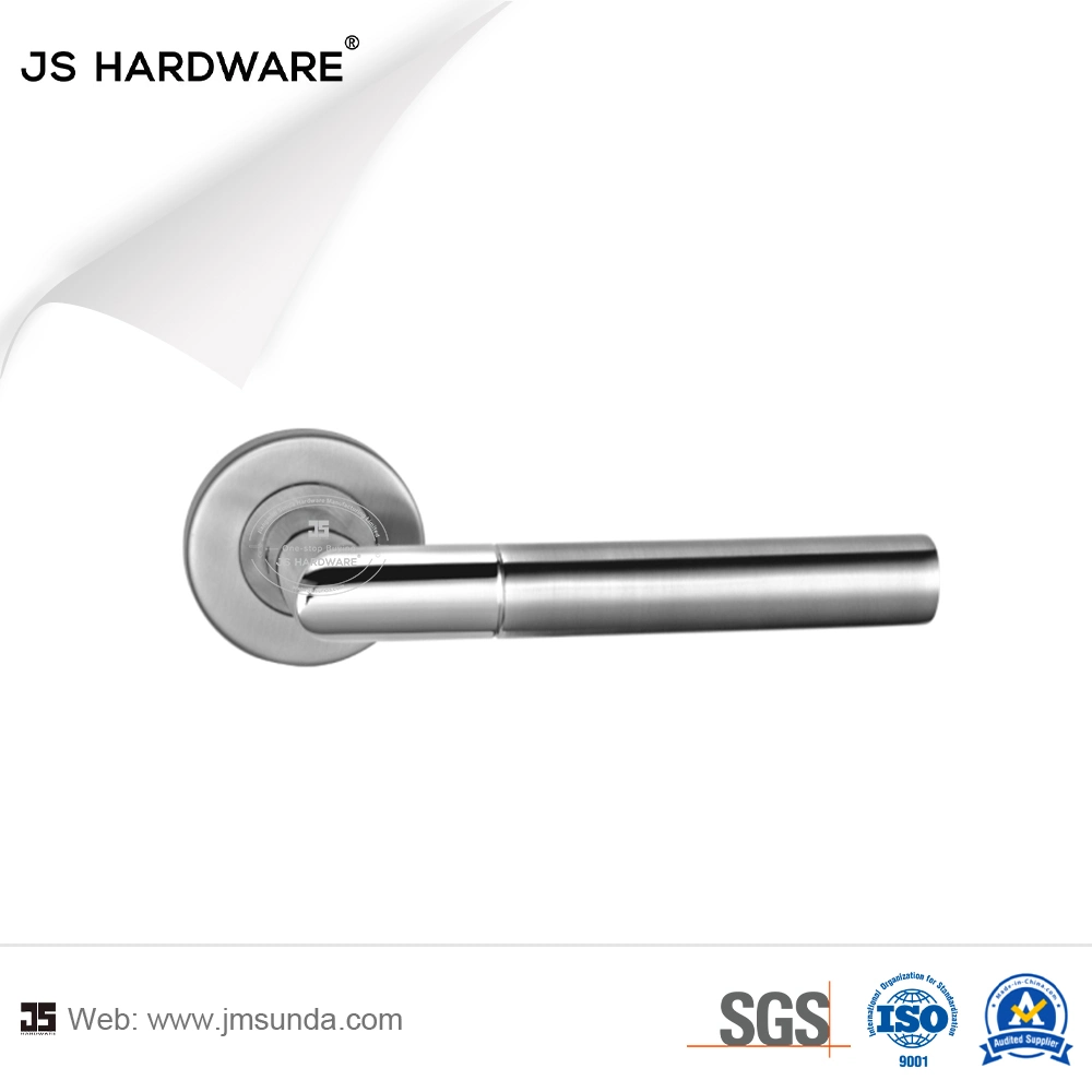 Modern Design Bi-Color Stainless Steel Door L Shape Lever Handle