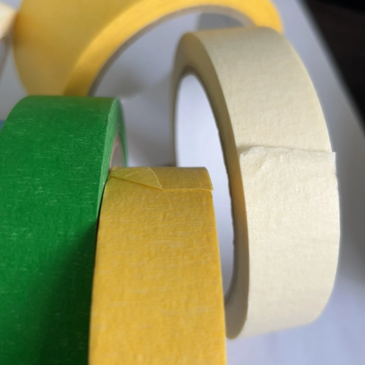 Rubber Glue High Temperature Painting Cover Crepe Paper Protection Aotumotive Masking Tape