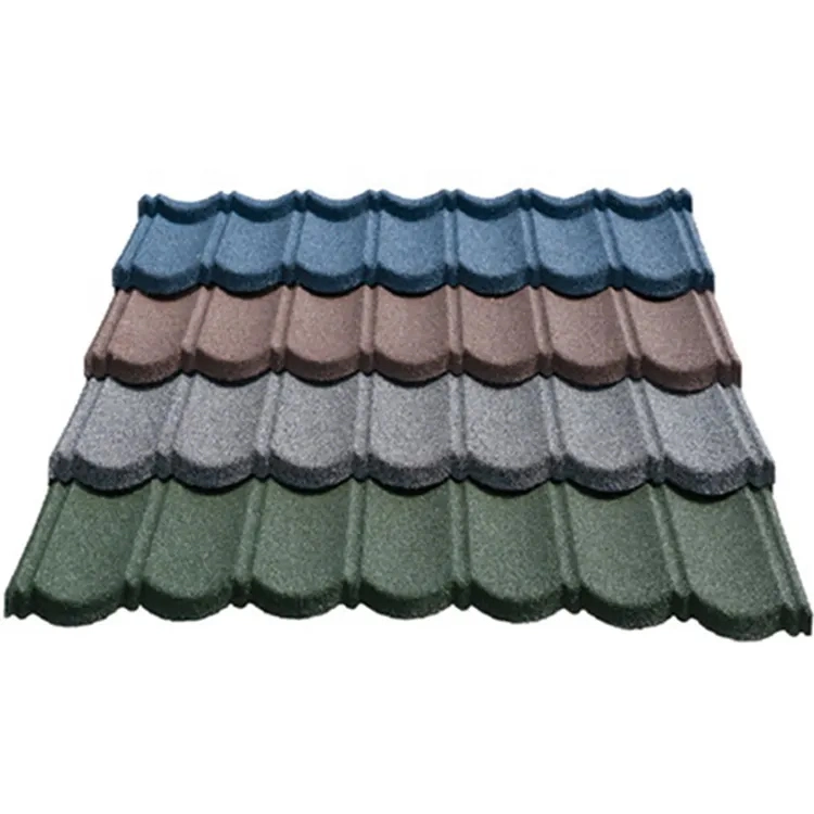 Africa Villa Building Steel Metal Roof Tile Stone Coated Roofing Material Sheet