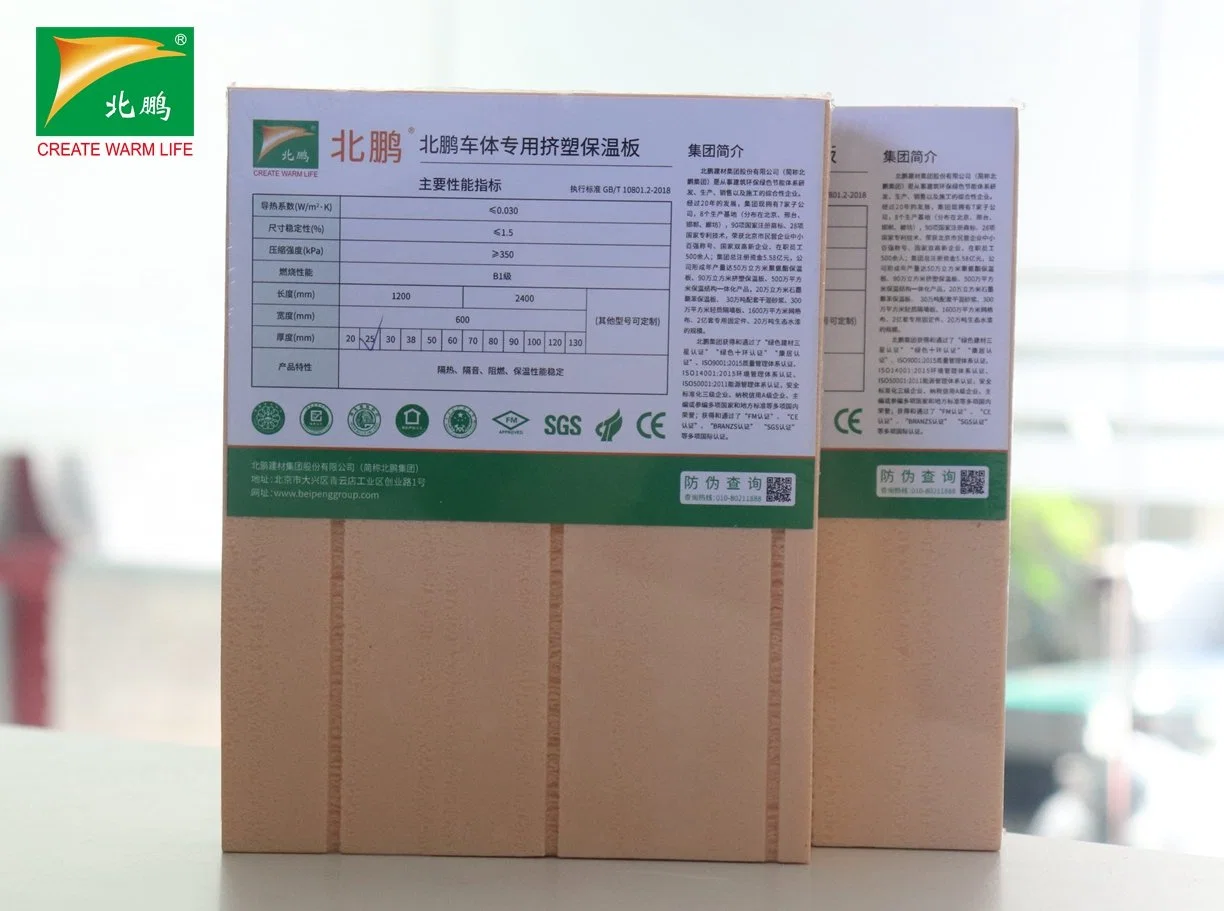 Beipeng 50mm Thick ceiling XPS Insulation Board