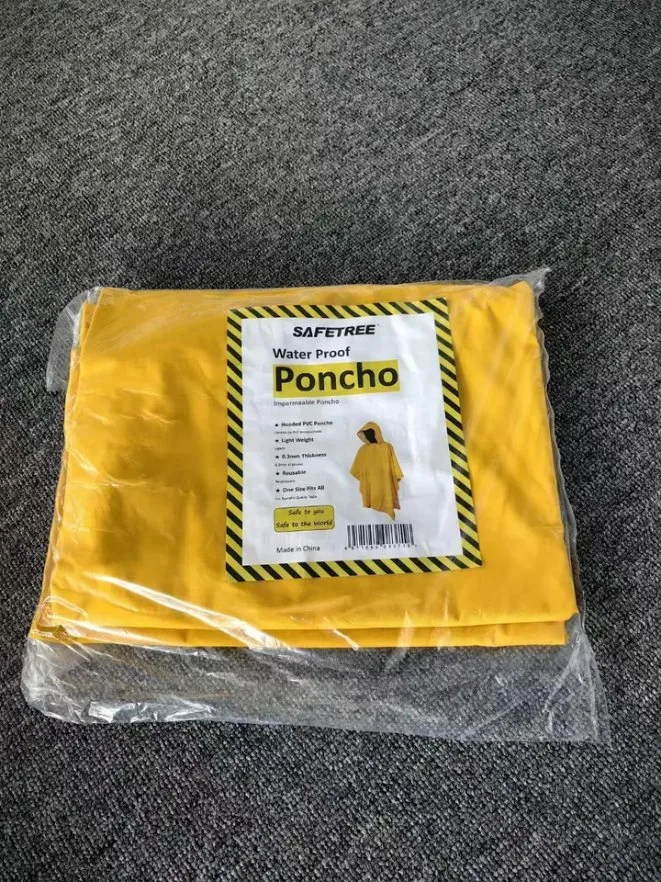 Heavy Duty PVC Rain Overall Poncho Rain Coat