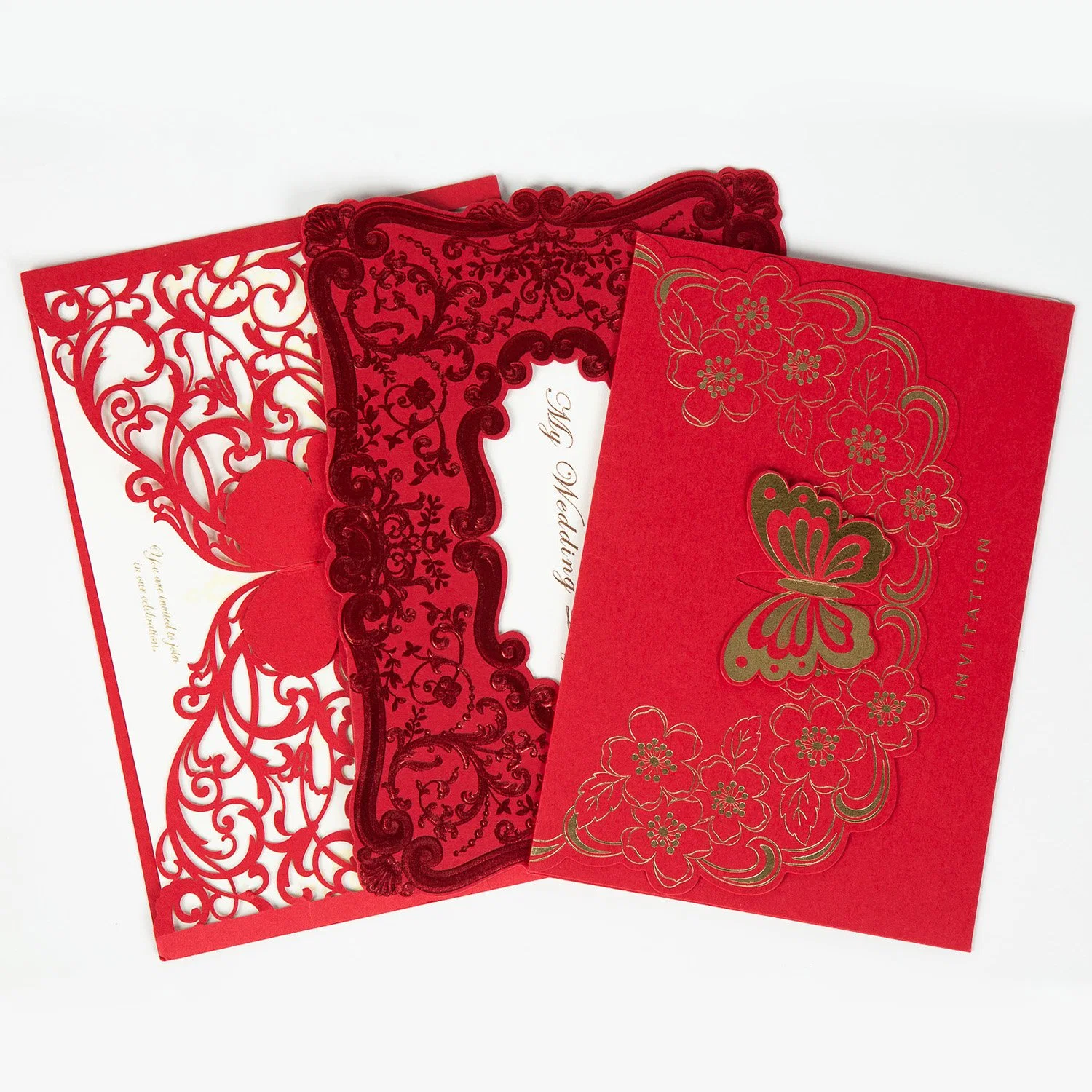 China Wholesale New Design Hollow Carve Message Card Creative Gift Greeting Cards Postcards Wedding Invitations New Year Birthday Party Invitation Card