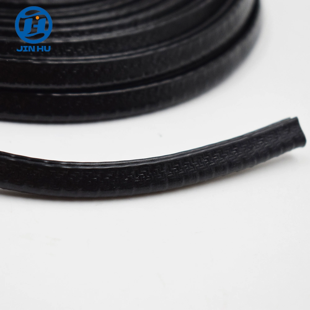 Windshield Rubber Edge Trim with Metal Extrusion PVC Plastic Seal Strip