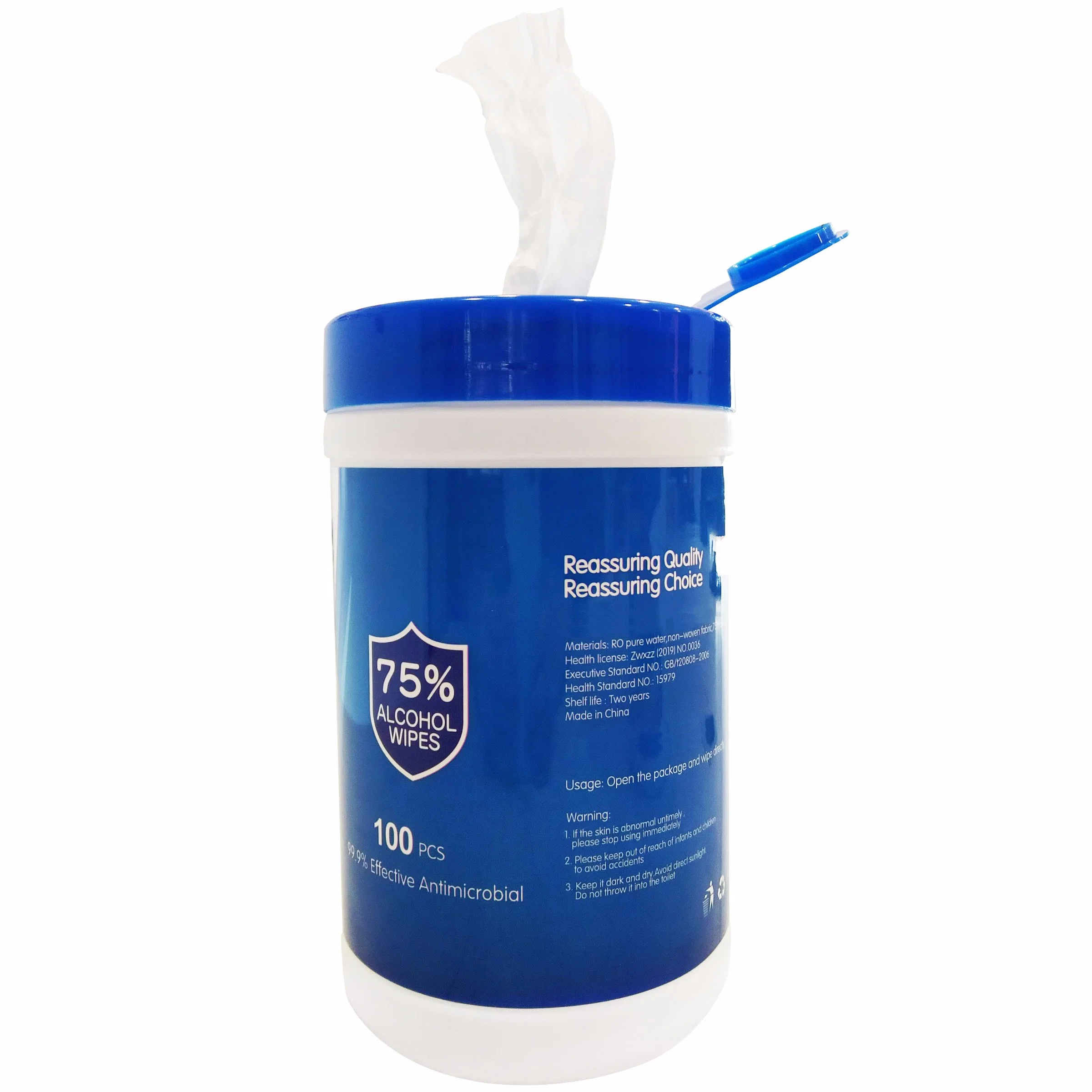 Tub/Bucket Pack Alcohol Wet Wipes, Household 75% Disinfectant Alcohol Wipes, Hand Alcohol Disinfectant Wipes