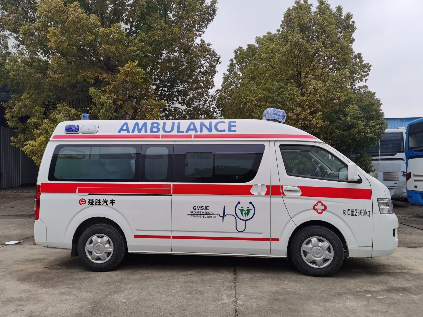 Chinese Euro 6 Ambulance flambant neuf de l'équipement pour la vente du véhicule