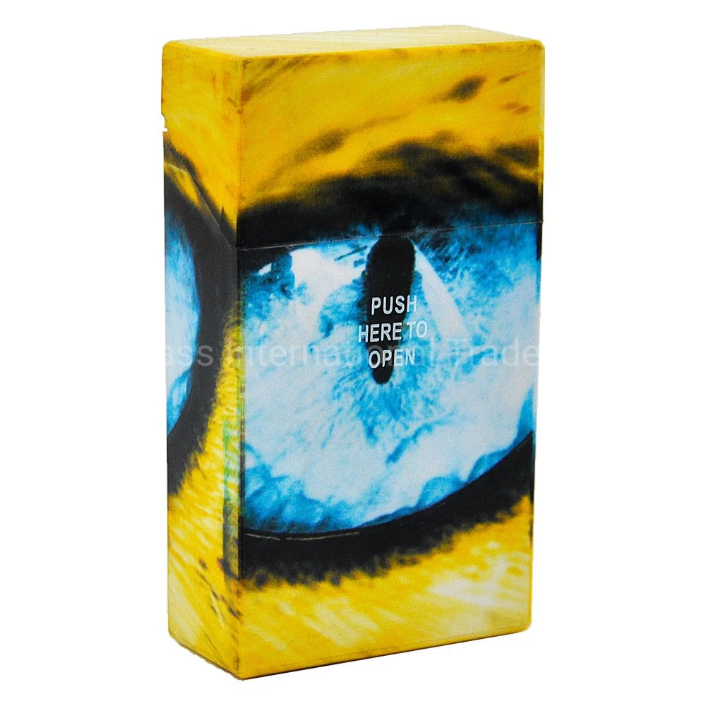 New Van Gogh Design Semi-Automatic Plastic Cigarette Case