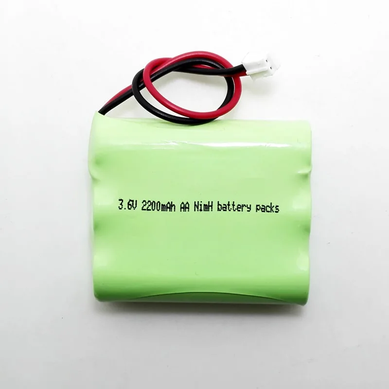 3.6V 2200mAh AA Ni-MH Rechargeable Battery Pack for Emergency Light