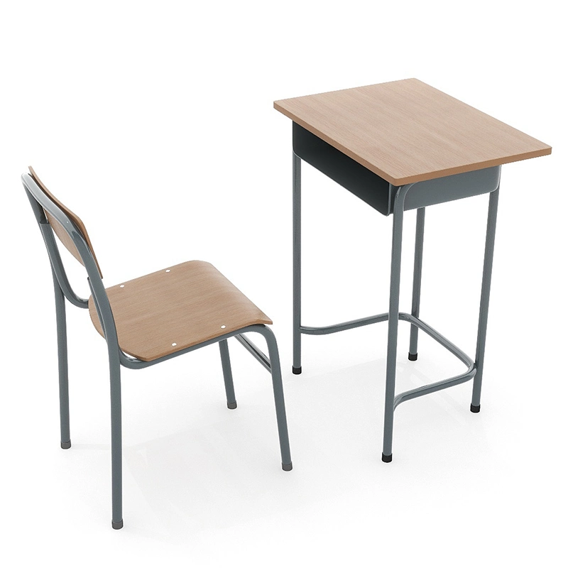 China Factory Produce Wooden Student Classroom Desk Chair School Furniture