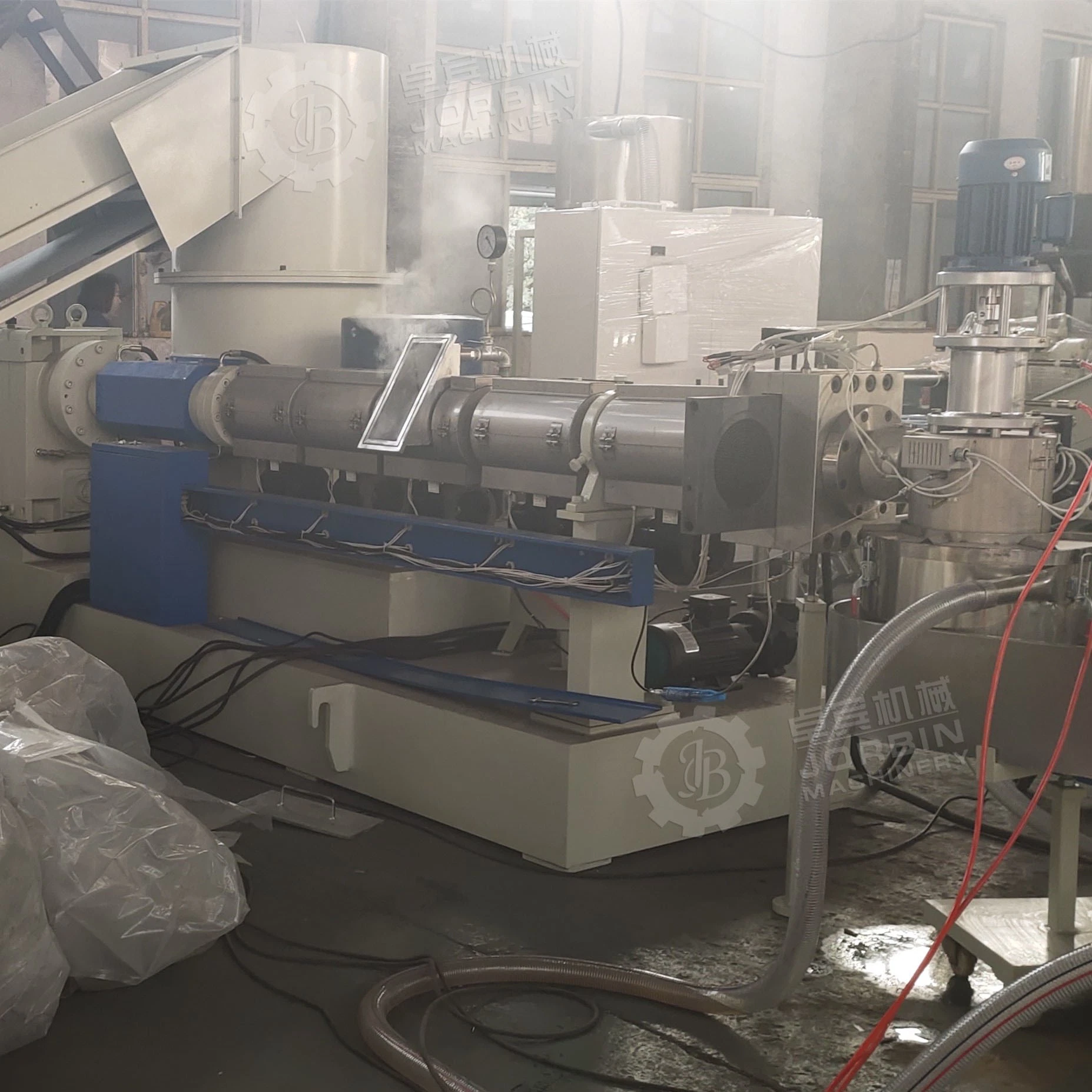 Agriculture Film, Plastic Bags, Plastic Recycling/Recycle Machine for Crushing Washing Drying 300 Kg /H and Last Granulating Machine