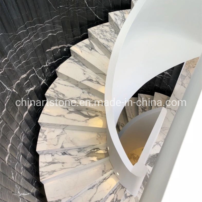 Bianco Calacatta White, Arabescata White Marble for Stair Step and Tile