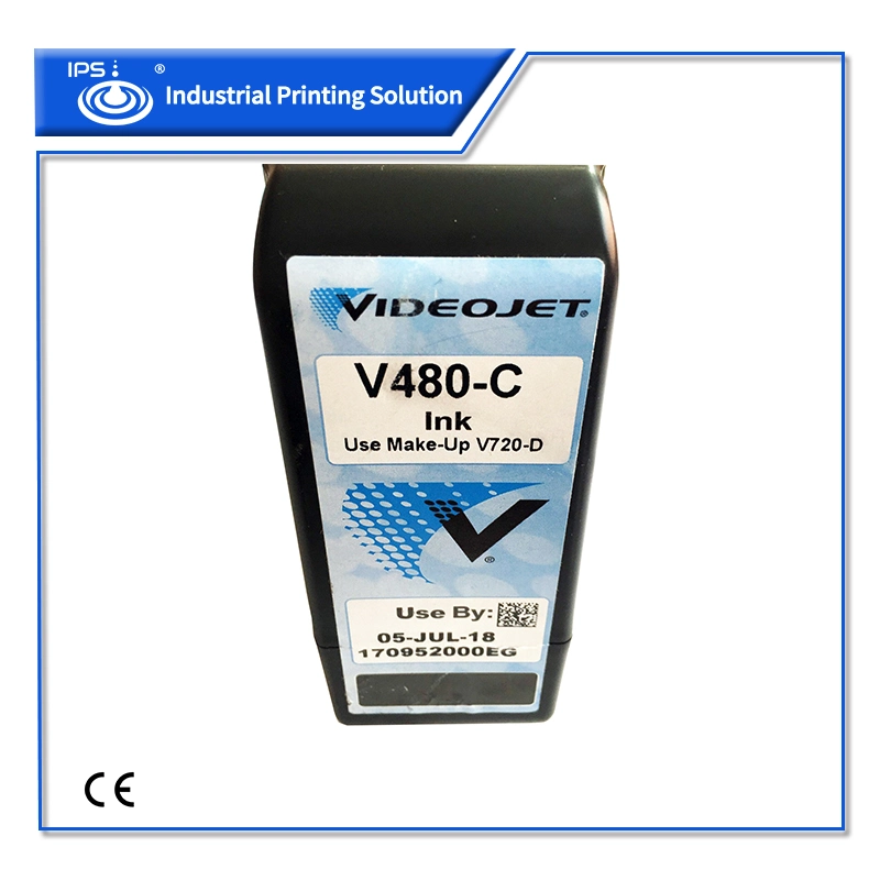 Videojet compatível impressora jato de tinta V480-C Solvant branco com tinta SGS RoHS Certificado