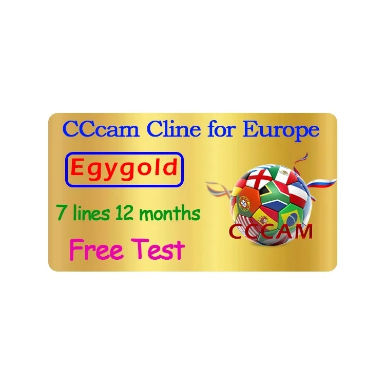 Egygold Cccam Clines for Europe Spain Portugal Poland Oscam Germany 7 Lines for Satellite TV Receiver