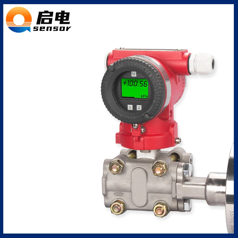 3051 Differential Pressure Transmitter 4 20mA Capacitive Pressure Transducer 0-10PA 0-3MPa High Precision Monocrystalline Silicon Pressure Sensor Flange