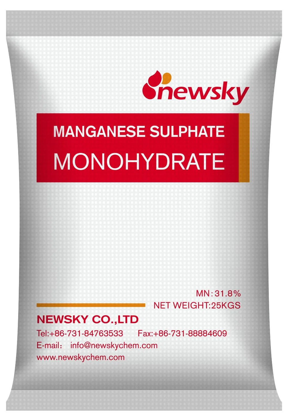 Alimento Grado Inorgánico elemento de traza química fertilizante aditivo alimentario Manganeso Sulfato monohidrato