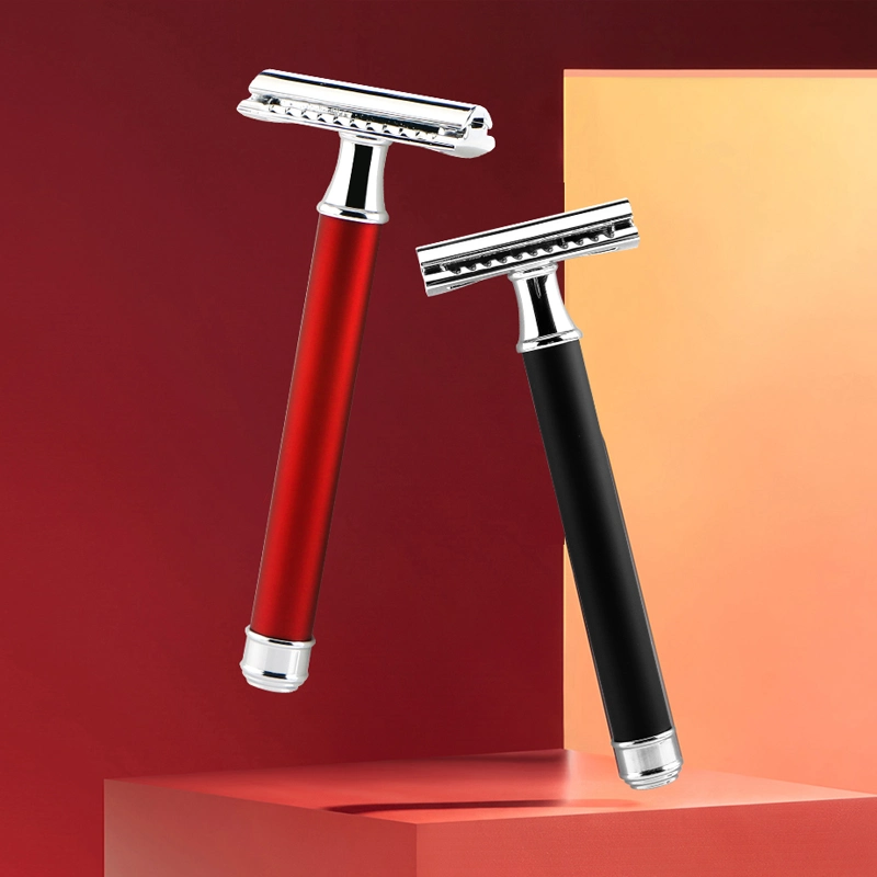 D646 precio de fábrica afeitado Razor Cuidado de la belleza cero residuos reutilizables Afeitadora de seguridad clásica de 3 piezas