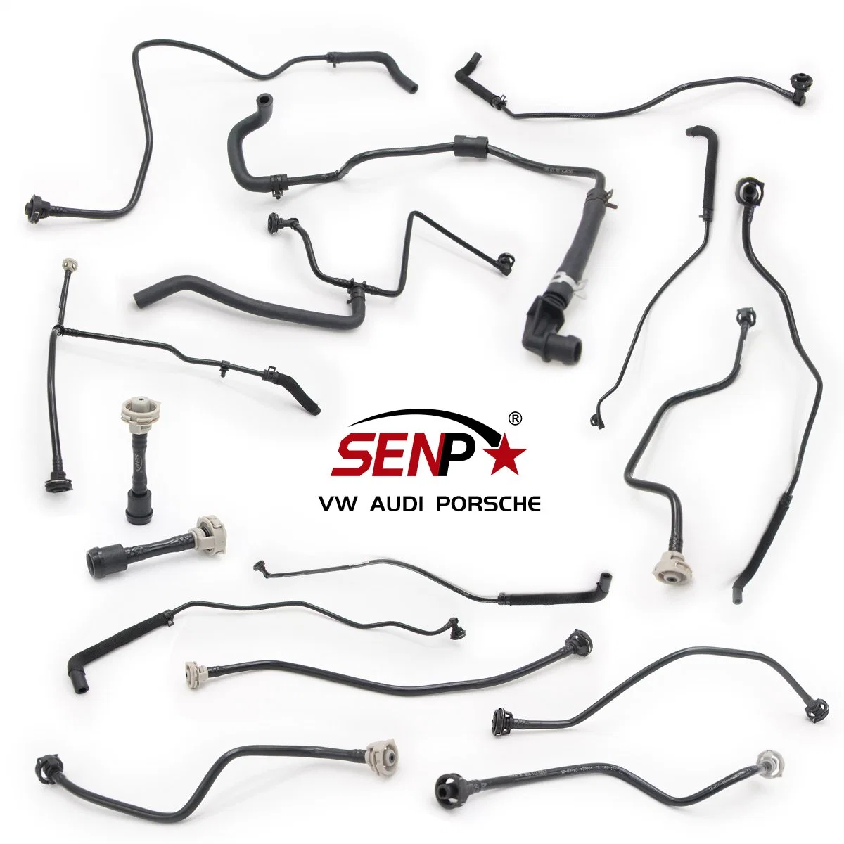 Senp Car Parts manguera del tanque de expansión Wholesale Auto Spare Parts 8r0121081t tubo de ventilación de la manguera de rebose de refrigerante del radiador del motor de calidad original Para Audi Q5