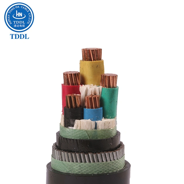 0.6/1kv Multi Core Copper Conductor XLPE Insulated Armoured PVC Sheathed N2xby IEC Standard Electric Power Cable