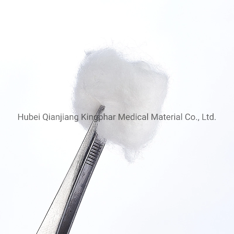 Medical Absorbent Sterilized Cotton Ball with OEM Printing and Package