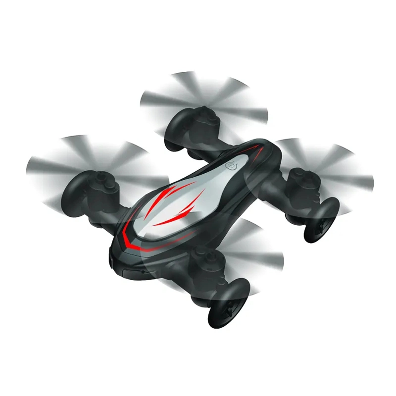 Enfants Drôles Garçons Filles Air Charge Drone Double Mode HD Photo Vidéo Multiples Fonctions Lumière LED CF-944 Route Voiture Volante Vide