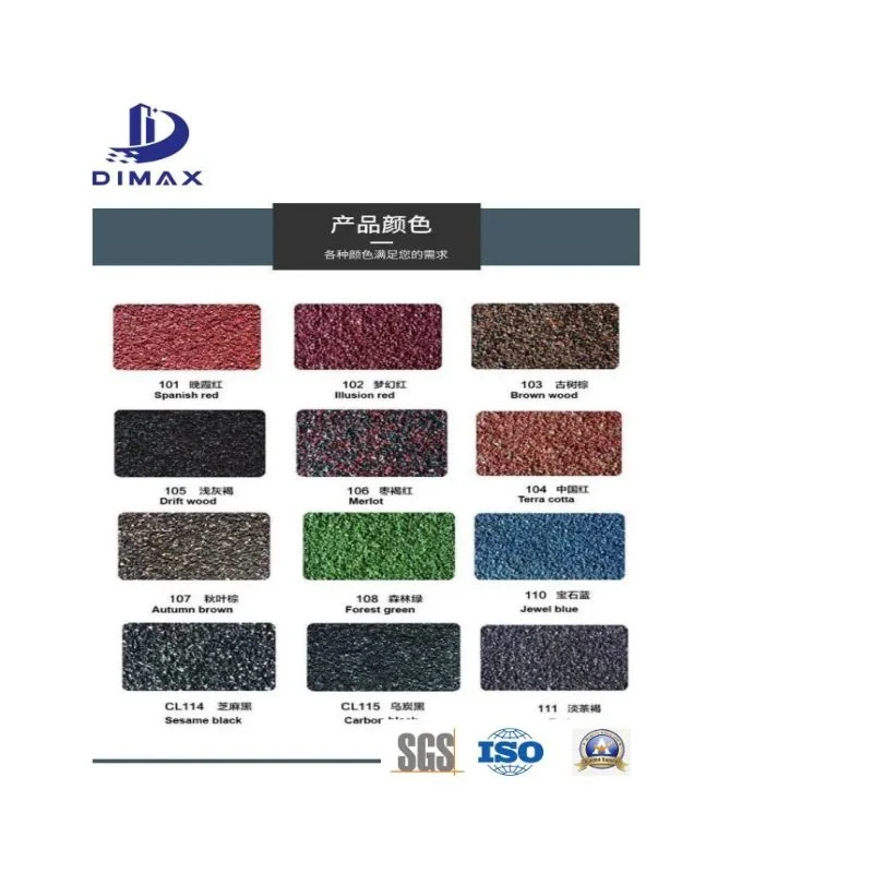 Fábrica de China directamente suministro, calidad superior, baldosas de acero recubiertas de piedra----- Teja de Rainbown