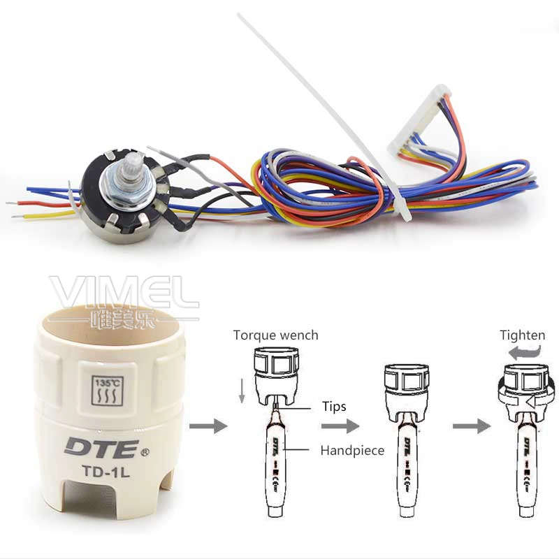 Woodpecker integrado ultrasónico Piezo Scaler DTE-V2 para cadeira dentária