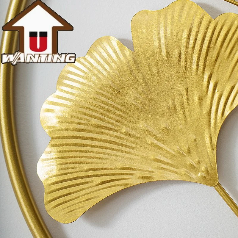 Luxus-Design Custom Ginkgo Blatt Home Dekoration Metall Kunst Handwerk Hohe Qualität