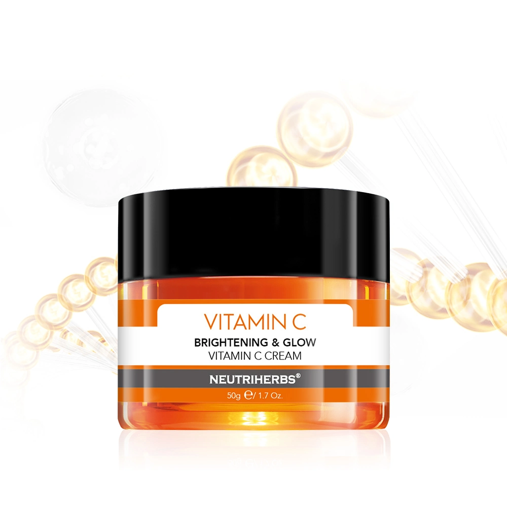 Logotipo personalizado Korean aligeramiento facial Crema piel blanqueamiento Vitamina C Crema