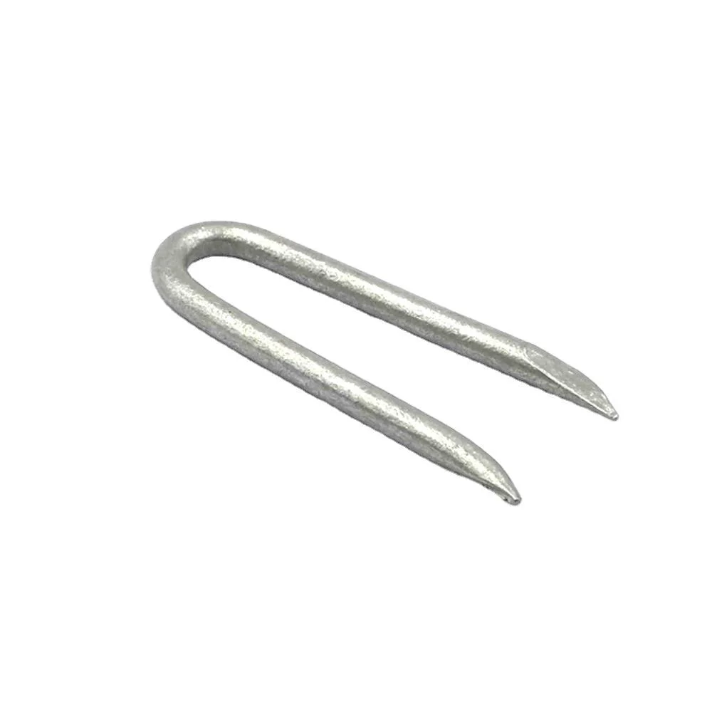 3.15X30mm E. G U Nails Fence Staples Barbed Fencing Staples 5kg/Bucket