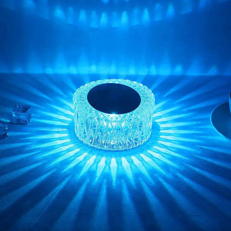 Bird Nest Crystal RGB Romantic Creative USB Lamp Touch Dimming Table Lamp