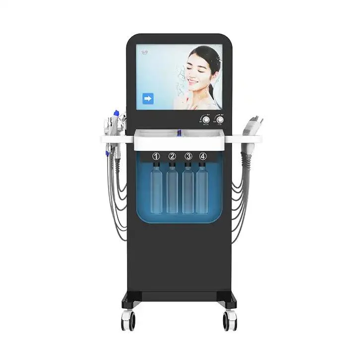 Oxygen Facial Machine Women Facial Dermaplaning Tool Microdermabrasion Hydro Machine Microneedle RF Beauty Equipment