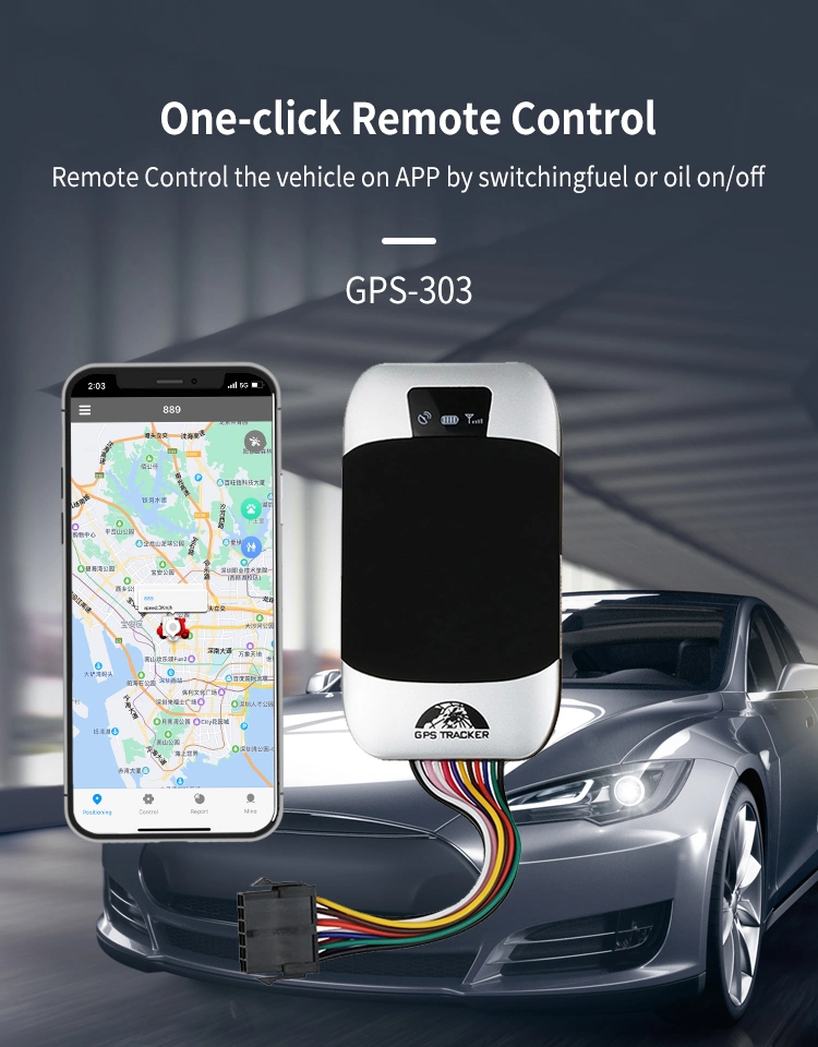 2023 Cheap Car GPS Tracker Tk303 Real Time Tracking System Baanool with Voice Monitoring Sos Button Acc